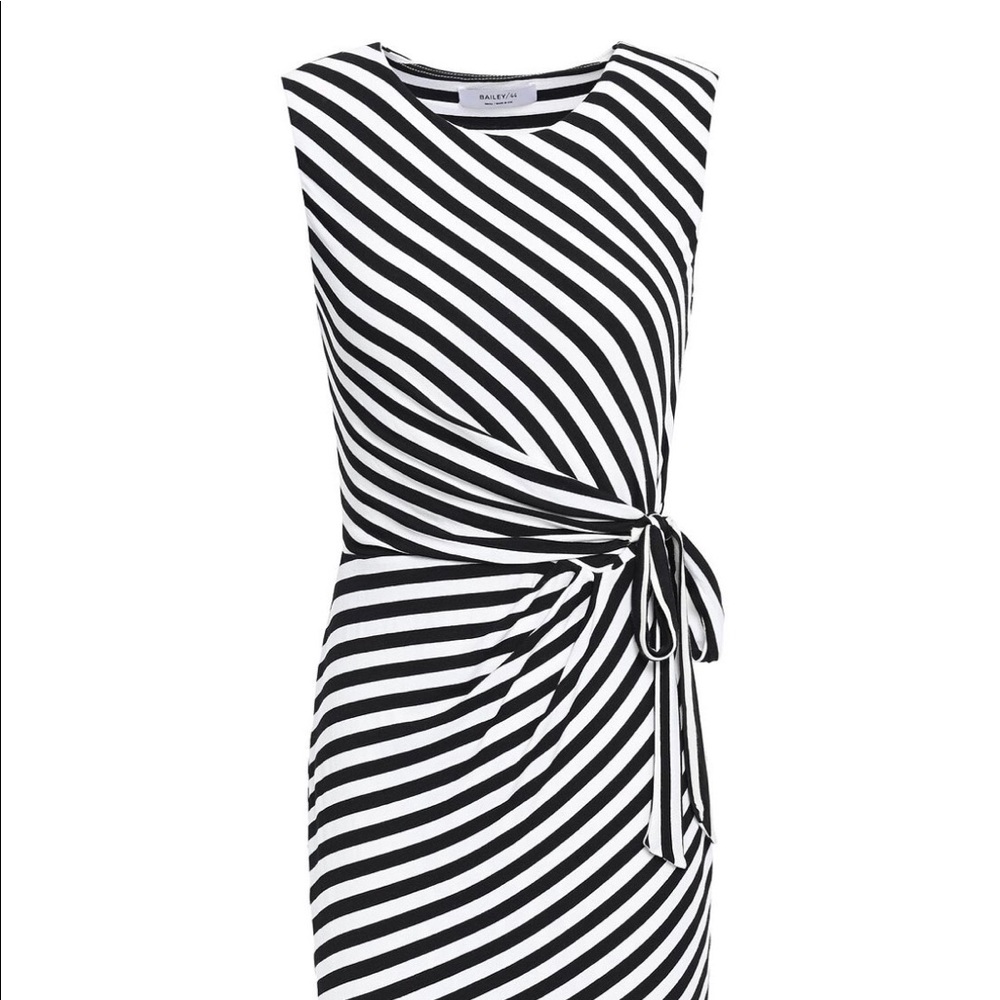Bailey 44 Striped Faux Wrap Dress